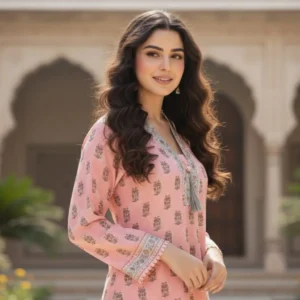 Peach – Ready To Wear / Stitched 2 Piece Lawn Suit